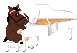 cheval au piano